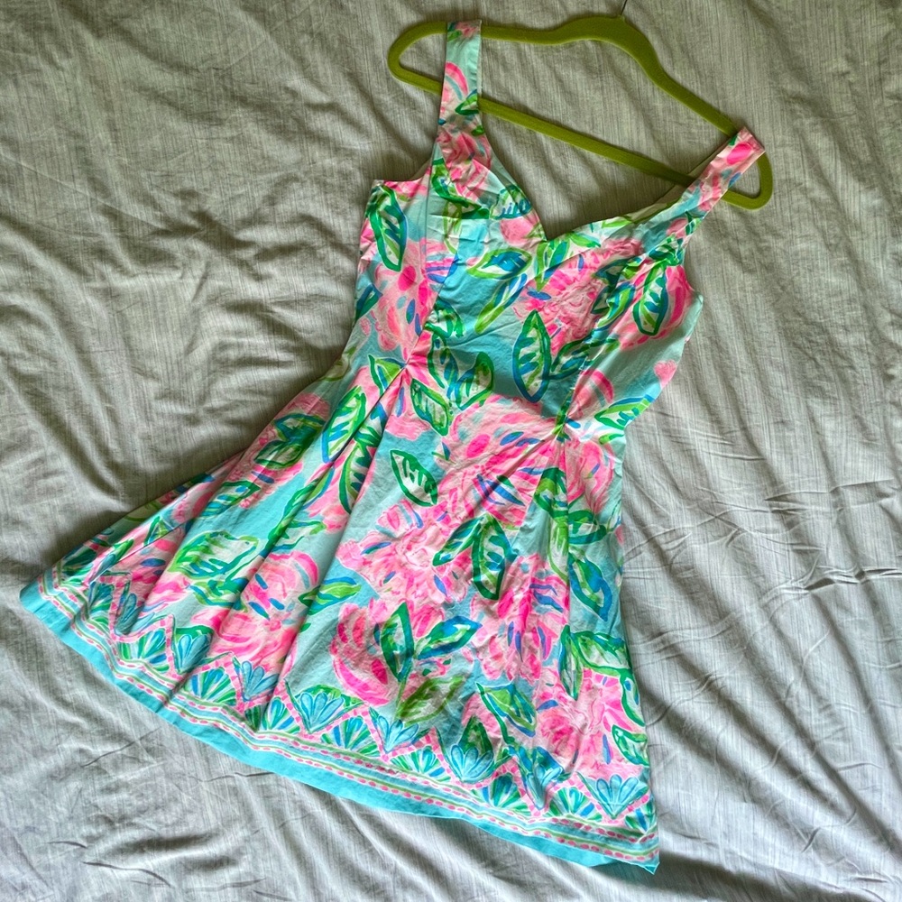 Lilly Pulitzer Linnet Stretch Dress Totally Blossom Size 4